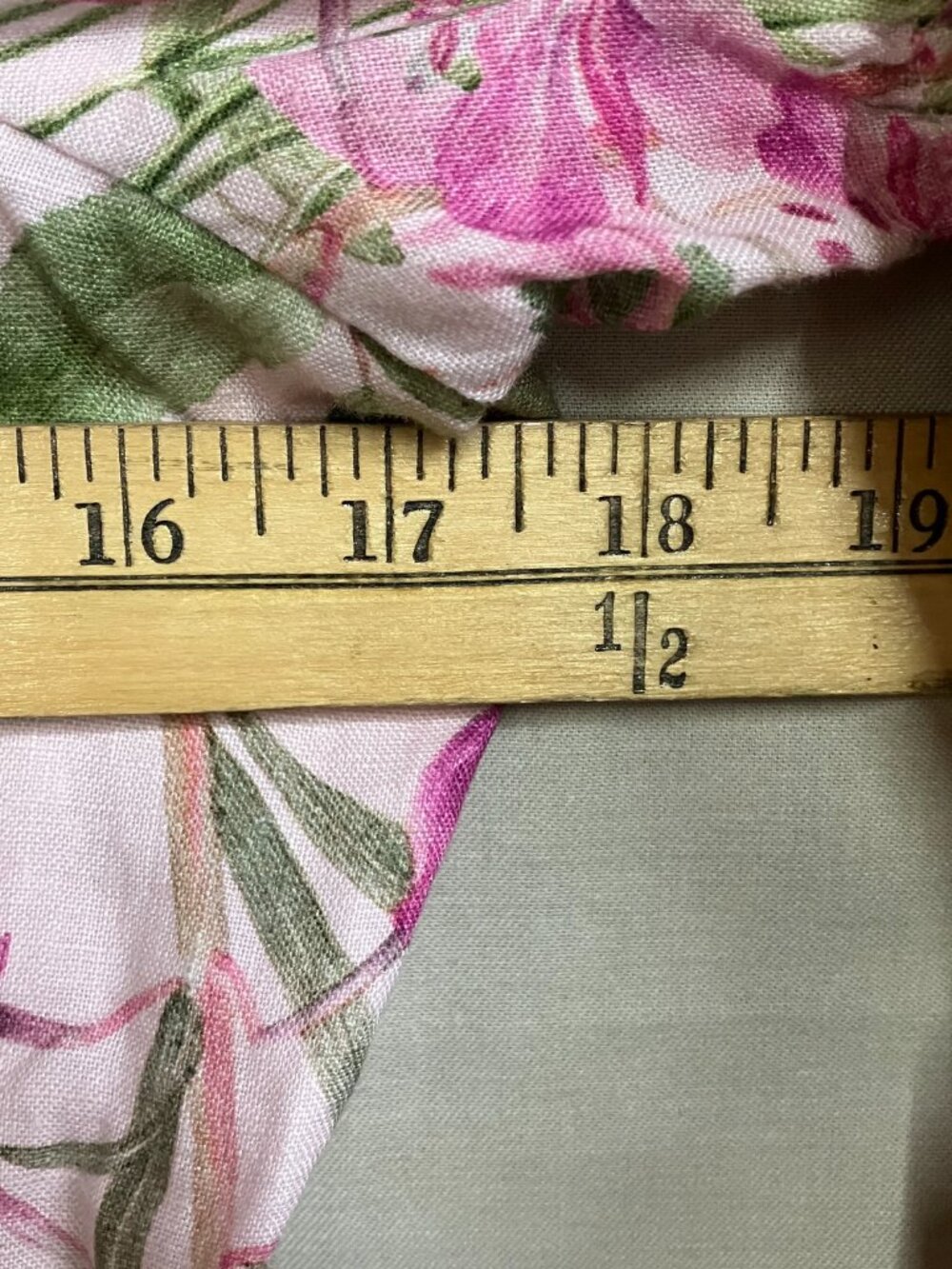 & Other Stories Midi Dress Women's Size 10 Pink Floral Linen Puff Sleeves - Picture 10 of 11